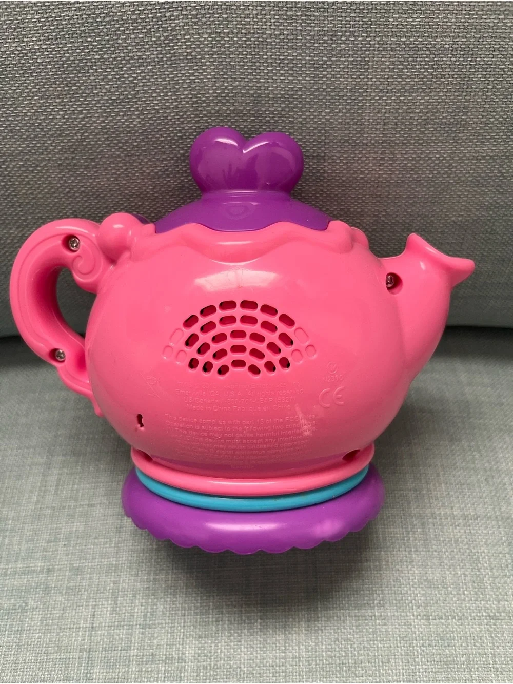 Leap Frog Musical Rainbow Tea Party Teapot/Kettle Light-Up 2018 Mirror Top Works